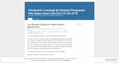 Desktop Screenshot of mypersonalchiropractor.wordpress.com