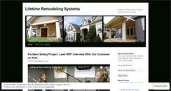 Desktop Screenshot of lifetimeremodeling.wordpress.com