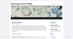 Desktop Screenshot of generacgenerators1.wordpress.com