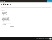 Tablet Screenshot of anemysk.wordpress.com