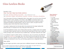 Tablet Screenshot of ginalawlessbooks.wordpress.com