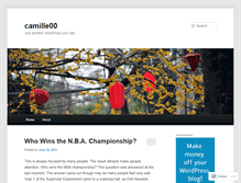 Tablet Screenshot of camille00.wordpress.com