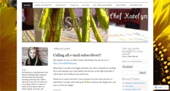 Desktop Screenshot of chefkatelyn.wordpress.com