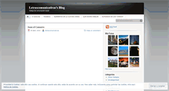 Desktop Screenshot of letrascomunicativas.wordpress.com