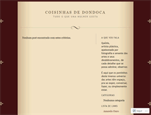 Tablet Screenshot of coisinhasdedondoca.wordpress.com