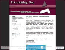 Tablet Screenshot of elarchipielago.wordpress.com