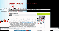 Desktop Screenshot of media4women.wordpress.com