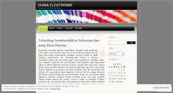 Desktop Screenshot of duniaelektronik.wordpress.com