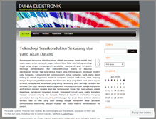 Tablet Screenshot of duniaelektronik.wordpress.com