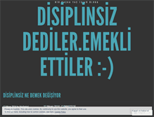 Tablet Screenshot of disiplinsiz.wordpress.com