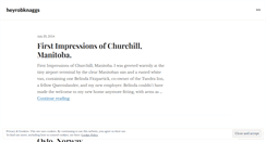 Desktop Screenshot of heyrobknaggs.wordpress.com