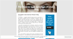 Desktop Screenshot of modernarabamericanwoman.wordpress.com