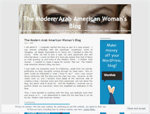 Tablet Screenshot of modernarabamericanwoman.wordpress.com