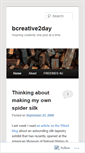 Mobile Screenshot of bcreative2day.wordpress.com