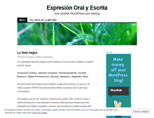 Tablet Screenshot of exxpression.wordpress.com