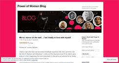 Desktop Screenshot of powerofwomenblog.wordpress.com