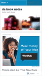 Mobile Screenshot of dabooknotes.wordpress.com
