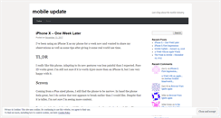 Desktop Screenshot of mobileupdate.wordpress.com