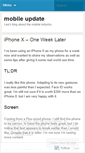 Mobile Screenshot of mobileupdate.wordpress.com
