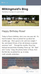 Mobile Screenshot of milkingmaid.wordpress.com