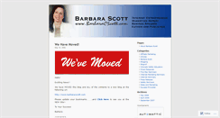 Desktop Screenshot of barbarascott.wordpress.com