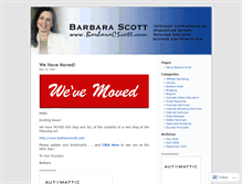 Tablet Screenshot of barbarascott.wordpress.com