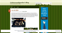 Desktop Screenshot of lobstersandpandas.wordpress.com