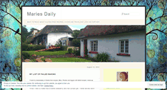 Desktop Screenshot of mariesdaily.wordpress.com