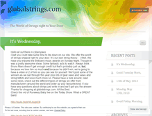 Tablet Screenshot of globalstrings.wordpress.com