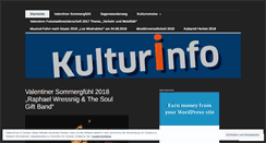 Desktop Screenshot of kulturinfoblog.wordpress.com