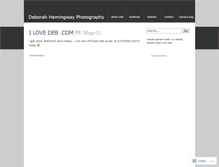 Tablet Screenshot of deborahhemingway.wordpress.com
