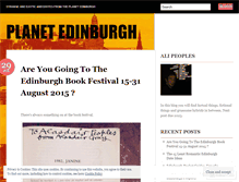 Tablet Screenshot of planetedinburgh.wordpress.com