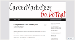 Desktop Screenshot of careermarketeer.wordpress.com