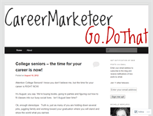 Tablet Screenshot of careermarketeer.wordpress.com