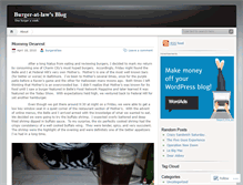 Tablet Screenshot of burgeratlaw.wordpress.com