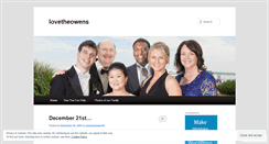 Desktop Screenshot of lovetheowens.wordpress.com