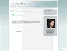 Tablet Screenshot of alinashomes.wordpress.com