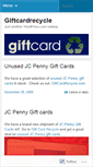 Mobile Screenshot of giftcardrecycle.wordpress.com