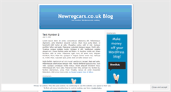 Desktop Screenshot of newregcars.wordpress.com