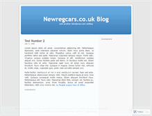 Tablet Screenshot of newregcars.wordpress.com