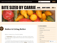 Tablet Screenshot of bitesizedbycarrie.wordpress.com