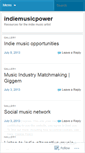 Mobile Screenshot of indiemusicpower.wordpress.com