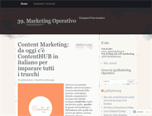 Tablet Screenshot of 39marketingoperativo.wordpress.com