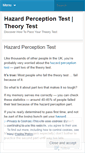 Mobile Screenshot of hazardperceptiontest.wordpress.com