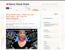 Tablet Screenshot of danceheadsdubai.wordpress.com