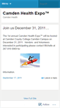Mobile Screenshot of camdenhealthexpo.wordpress.com