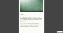 Desktop Screenshot of alanbarnesscholarship.wordpress.com