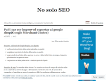 Tablet Screenshot of nosoloseo.wordpress.com