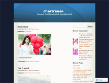 Tablet Screenshot of chartreuse.wordpress.com