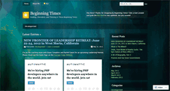Desktop Screenshot of beginningtimes.wordpress.com